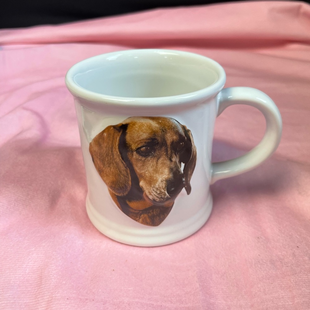 Dog Portrait White Ceramic Mug.